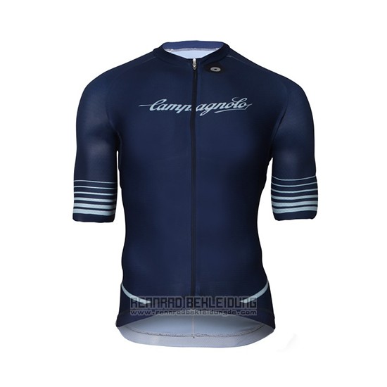 2018 Fahrradbekleidung Campagnolo Platino Dunkel Blau Trikot Kurzarm und Tragerhose - zum Schließen ins Bild klicken